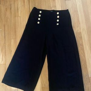 Loft wide leg cropped pants-size 4